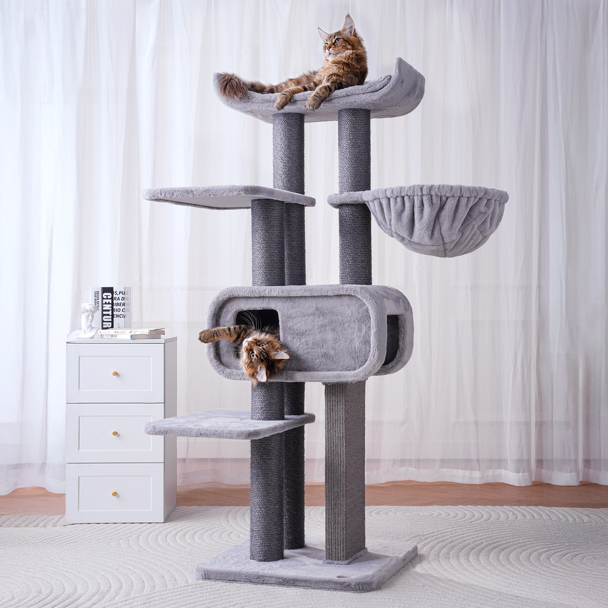 Large Cat Tree with Condo and Top Perch — image 1