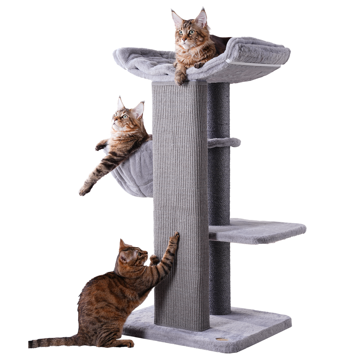 Heavy Duty Cat Tree with Hammock - Gray — image 1