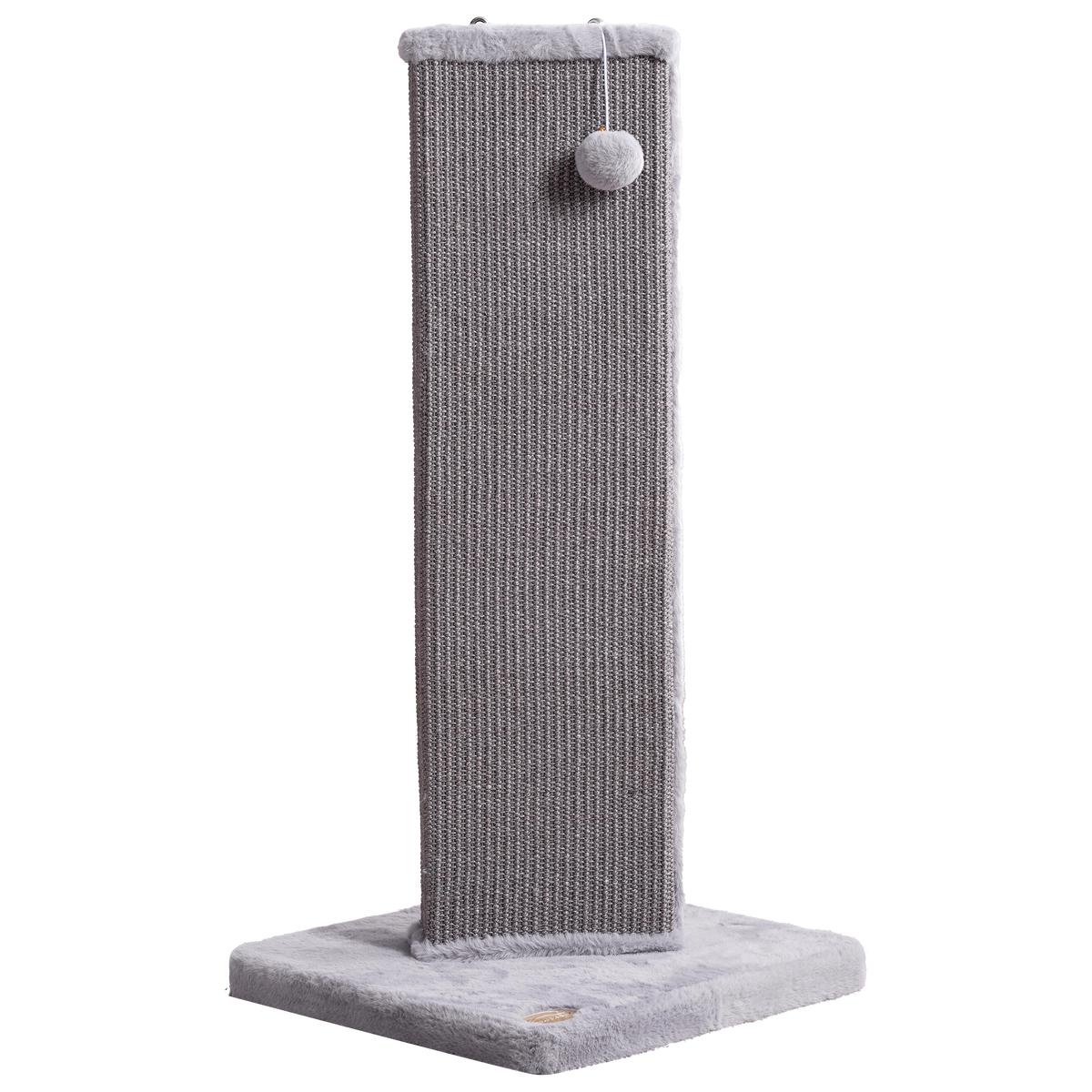 32.7-Inch Tall Sisal Cat Scratching Post - Gray 閳?image 1