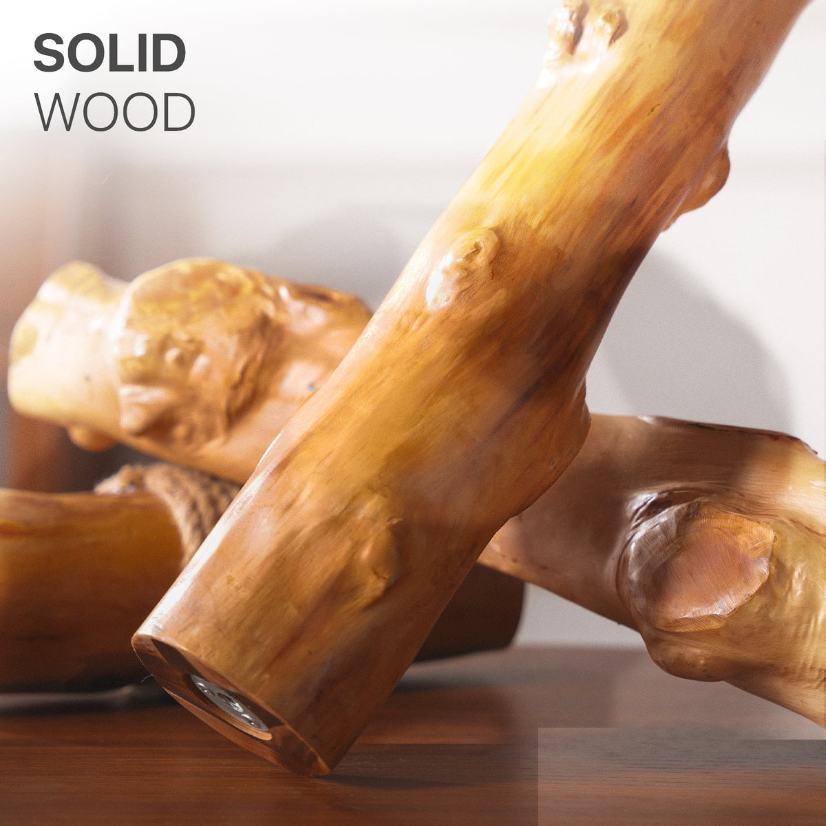 Natural Wood Cat Tree with Oversized Perches - Gray 閳?image 6