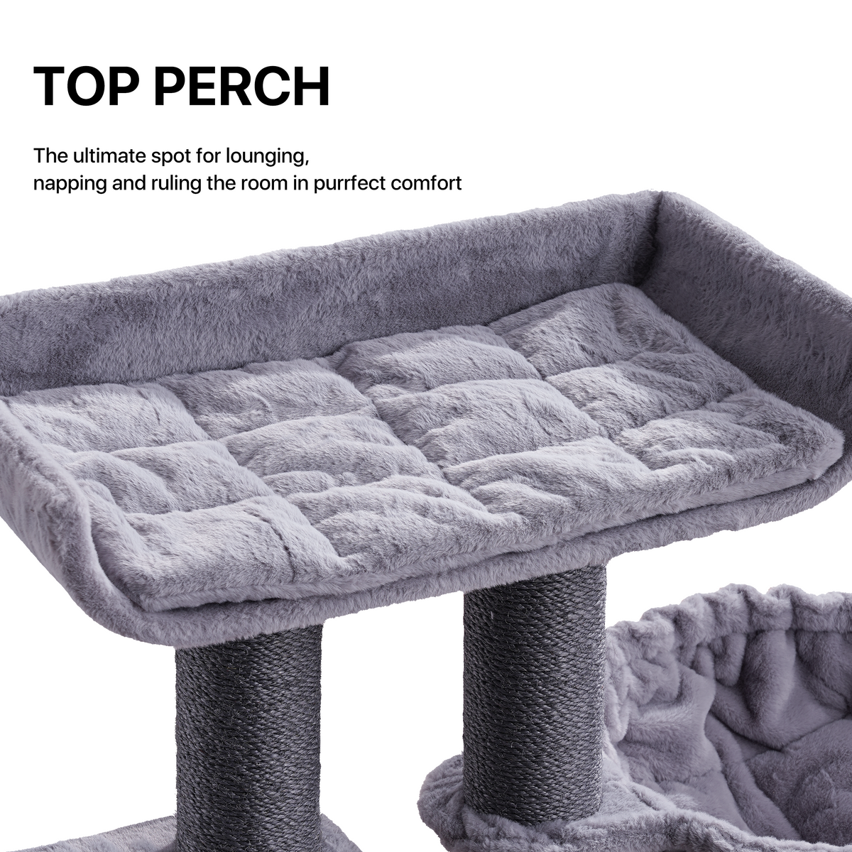 Large Cat Tree with Condo and Top Perch — image 6