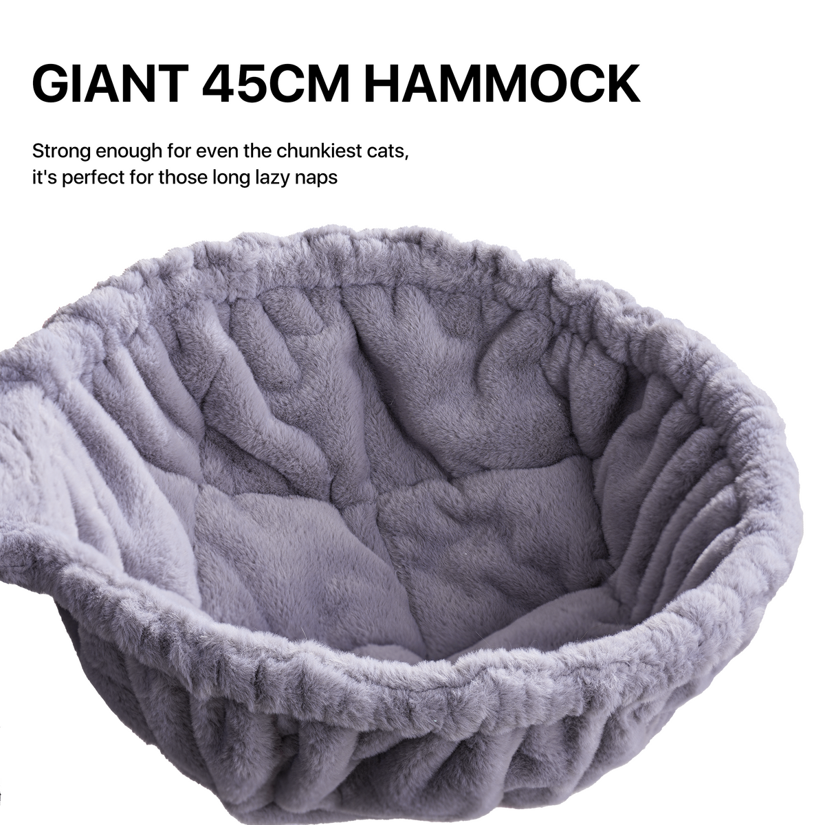 Heavy Duty Cat Tree with Hammock - Gray — image 6