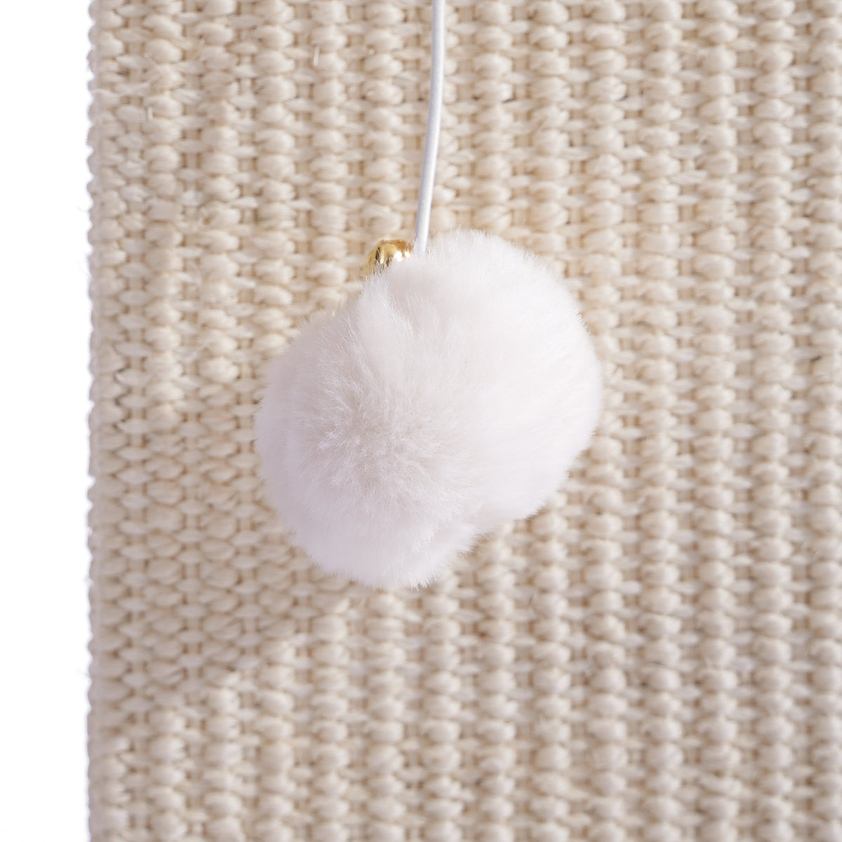 32.7-Inch Tall Sisal Cat Scratching Post - Off-White — image 7