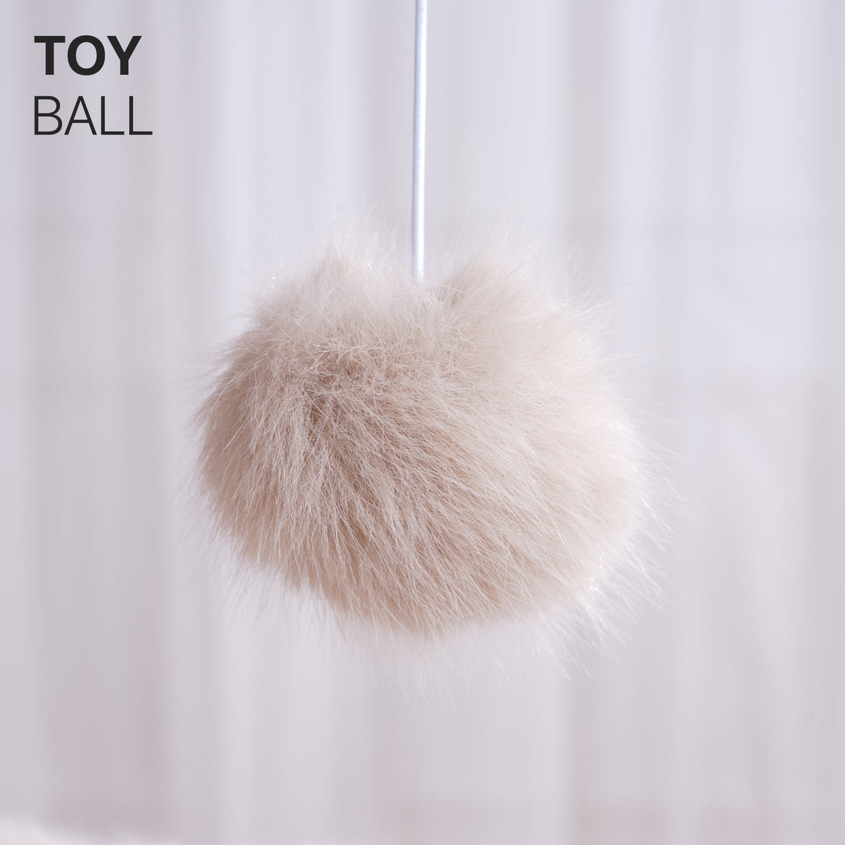 Small Faux Fur Cat Tree with Condo - Beige — image 8