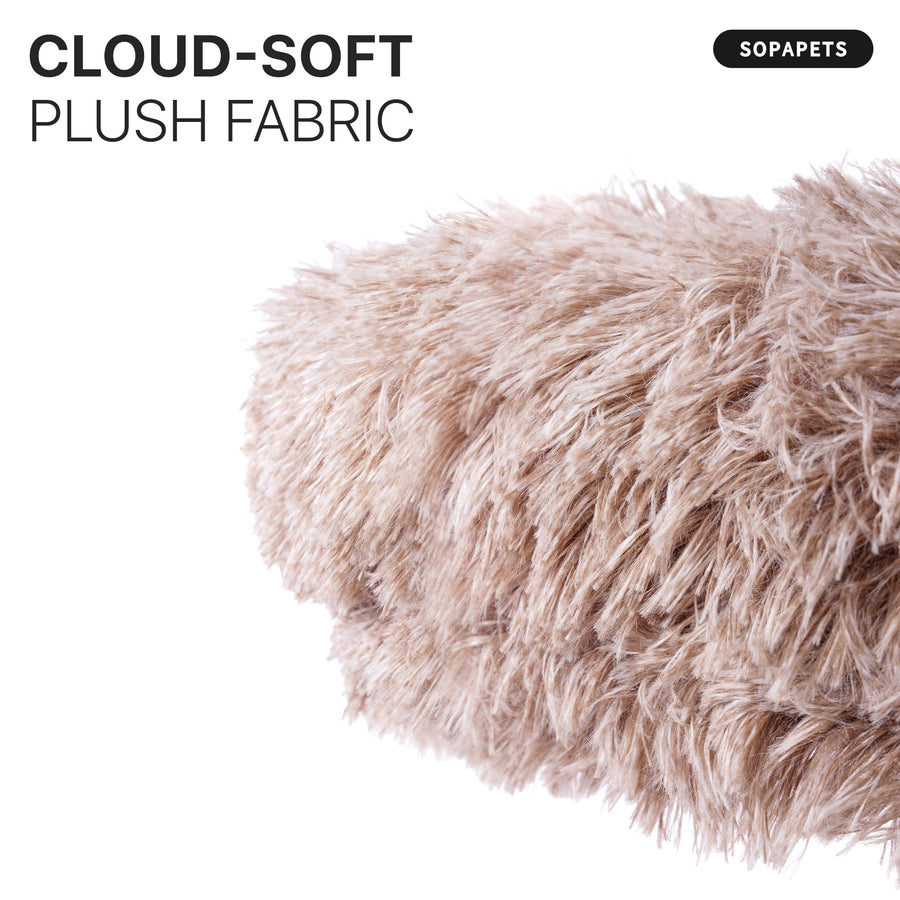 Close view of soft plush fabric