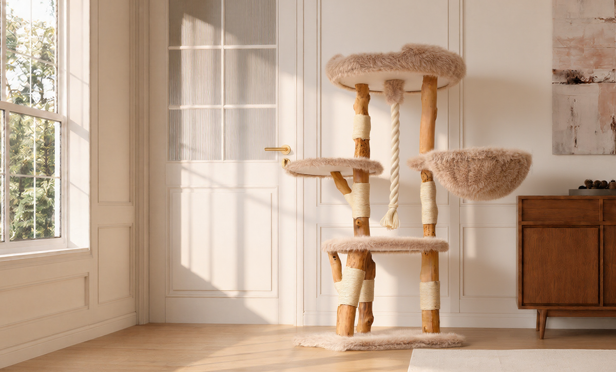 SOPAPETS Fluffy Fox cat tree banner